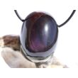 Regenbogenobsidian Schmuckstein Cabochon gebohrt - AA-Sonderqualität - ca. 3,2 cm x 2,4 cm x 1,8 cm