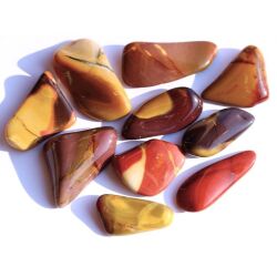 Mookait XXL Trommelsteine (Hornstein) - Sonderqualit&auml;t - ca. 4,5 cm / ca. 20 g/St  (Fairer Handel / GKS)