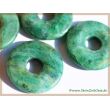 Prasem (Budstone) Donut Edelstein 30 mm (6-7 mm stark)