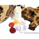 Chakra-Set klein (7 Steine) im Baumwollbeutel...