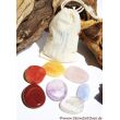 Chakra-Set klein (7 Steine) im Baumwollbeutel (handausgewählt)