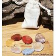 Chakra-Set klein (7 Steine) im Baumwollbeutel (handausgewählt)