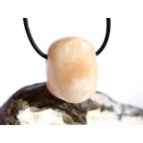 Stilbit apricot (Zeolith) Trommelstein gebohrt - Sonderqualit&auml;t - ca. 3,1 cm x 2,3 cm x 2,1 cm