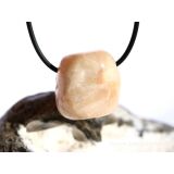 Stilbit apricot (Zeolith) Trommelstein gebohrt -...