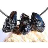 Tektit Trommelsteine gebohrt - Sonderqualität - ca....