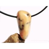 Dendritenopal (Opal) Trommelstein / Schmuckstein gebohrt...