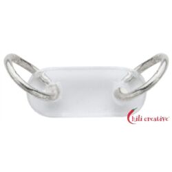 Kettenunterbrecher Bergkristall 16 mm - 925iger Silber -