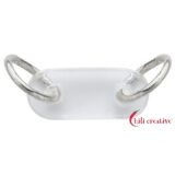 Kettenunterbrecher Bergkristall 16 mm - 925iger Silber -