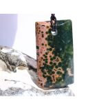 Ozeanachat XXXL Schmuckstein Cabochon / Scheibenstein...