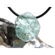 Aquamarin aquablau natur (Beryll) Kristallstab / Schmuckstein gebohrt - AA-Sonderqualität - Rarität - Handarbeit - ca. 2,3 cm x 2 cm x 1,1 cm