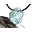 Aquamarin aquablau natur (Beryll) Kristallstab / Schmuckstein gebohrt - AA-Sonderqualität - Rarität - Handarbeit - ca. 2,3 cm x 2 cm x 1,1 cm