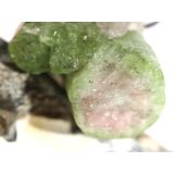 Wassermelonenturmalin XXL Kristallst&auml;be / Rohsteinform gebohrt - Rarit&auml;t - Sonderqualit&auml;t - ca. 4,2 cm x 3,2 cm x 2,3 cm
