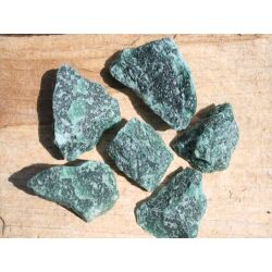 Aventurin grün Wassersteine-Sonderqualität / Rohsteine extra angetrommelt (Aventurinquarz grün / Fuchsit-Quarz) - ca. 100 g