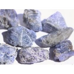 Tansanit (Zoisit) Wassersteine-Sonderqualit&auml;t / Rohsteine extra angetrommelt - Rarit&auml;t - Sonderqualit&auml;t - ca. 35 g - Restbestand -