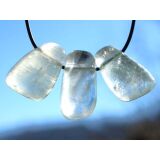 Calcit gr&uuml;n Trommelsteine gebohrt -...