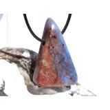 Richterit XXL Schmuckstein / Scheibenstein gebohrt -...