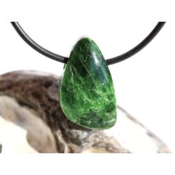Chromdiopsid Schmuckstein Cabochon gebohrt - Sonderqualität - Handarbeit - ca. 2,6 cm x 1,6 cm x 0,8 cm (GKS)