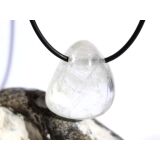 Schwefelquarz Trommelstein gebohrt - Sonderqualit&auml;t...