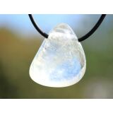 Schwefelquarz Trommelstein gebohrt - Sonderqualit&auml;t - Rarit&auml;t - ca. 2,8 cm x 2,4 cm x 1,9 cm (GKS)