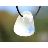 Schwefelquarz Trommelstein gebohrt - Sonderqualit&auml;t - Rarit&auml;t - ca. 2,8 cm x 2,4 cm x 1,9 cm (GKS)