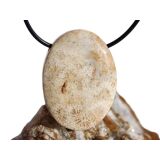 Versteinerte Koralle XXL Schmuckstein Cabochon /...