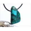 Gem Selica (Chrysokoll-Chalcedon) Schmuckstein / Scheibenstein gebohrt - Rarität - Sonderqualität - ca. 3,1 cm x 1,9 cm x 0,8 cm