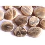 Mondstein grau / grauapricot (Feldspat) XL Scheibensteine...