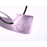 Kunzit rosa "Silberschimmer" Schmuckstein / Trommelstein gebohrt (Spodumen) - AA-Sonderqualit&auml;t - Rarit&auml;t - Handarbeit - ca. 2,5 cm x 2 cm x 1,6 cm