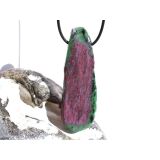 Rubin-Zoisit (Anyolith) XXXL Schmuckstein / Scheibenstein...