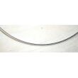 Stahlreifen / Halsreif mit Drehverschluss - stahlgrau / silber - 1 dickere Kordel (1 mm) - ca. 45 cm -