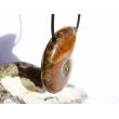 Ammonit XXXL Schmuckstein gebohrt (ganz - irisierend) - Sonderqualität - ca. 4,7 cm x 3,6 cm x 1,3 cm