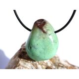 Chrysopras Trommelstein gebohrt - ca. 3,2 cm x 2,5 cm x...