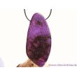 Sugilith XXXL Schmuckstein / Scheibenstein gebohrt - Rarität - AA-Sonderqualität - Handarbeit - ca. 8,6 cm x 4,1 cm x 0,7 cm