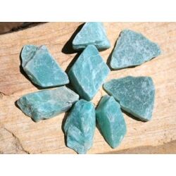 Amazonit Wassersteine-Sonderqualität / Rohsteine extra angetrommelt (Feldspat) - ca. 50 g