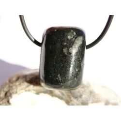 Kimberlit Trommelstein / Schmuckstein gebohrt - Sonderqualität - Rarität - ca. 2,7 cm x 1,9 cm x 1,7 cm