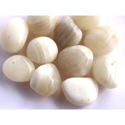 Achat weiß (Friedensachat) Trommelsteine - ca. 2,5 - 3,2 cm / ca. 20-24 g/St