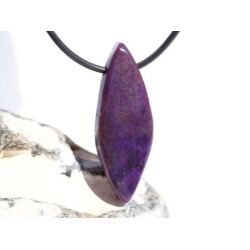 Sugilith XXL Schmuckstein / Scheibenstein gebohrt - Rarit&auml;t - AA-Sonderqualit&auml;t - Handarbeit - ca. 4,5 cm x 1,6 cm x 0,8 cm