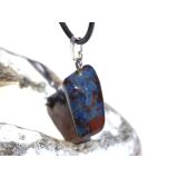 Richterit Trommelstein Anh&auml;nger Silber&ouml;se - Rarit&auml;t - Sonderqualit&auml;t - ca. 3,2 cm x 1,6 cm x 1,3 cm