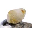 Rutilquarz gold Trommelstein - Sonderqualität - ca. 2,7 cm x 1,9 cm x 1,7 cm (GKS)