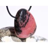 Rhodonit XL Trommelstein gebohrt - Sonderqualit&auml;t -...