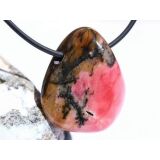 Rhodonit Trommelstein gebohrt - AA-Sonderqualit&auml;t -...