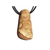 Landschaftsjaspis XXXL Schmuckstein / Scheibenstein / Rohstein gebohrt - Sonderqualit&auml;t - Handarbeit - ca. 5,1 cm x 2,4 cm x 0,7 cm