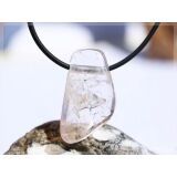 Morganit (Beryll) Schmuckstein / Scheibenstein gebohrt - AAA-Sonderqualit&auml;t - Rarit&auml;t - Handarbeit - ca. 3 cm x 1,7 cm x 0,8 cm