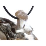 Schlangenhautachat Trommelstein gebohrt -...