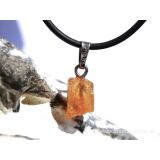 Topas Imperial (Goldtopas) Kristall natur - Anh&auml;nger Silber&ouml;se Schmuckdose - Rarit&auml;t - Sonderqualit&auml;t - ca. 2,2 cm x 0,8 cm x 0,7 cm