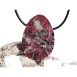 Eudialyt XL Schmuckstein Cabochon gebohrt - Sonderqualität - Rarität - ca. 3,6 cm x 2,5 cm x 0,8 cm (GKS)