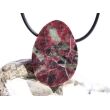 Eudialyt XL Schmuckstein Cabochon gebohrt - Sonderqualität - Rarität - ca. 3,6 cm x 2,5 cm x 0,8 cm (GKS)