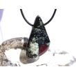 Eudialyt XXL Schmuckstein gebohrt - Sonderqualität - Rarität - Handarbeit - ca. 4,1 cm x 2,2 cm x 1,3 cm