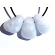 Calcit blau Trommelsteine gebohrt - ca. 2,8 - 3,4 cm / ca. 16-19 g/St