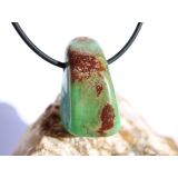Chrysopras Schmuckstein / Trommelstein gebohrt - ca. 2,8 cm x 1,7 cm x 1,7 cm